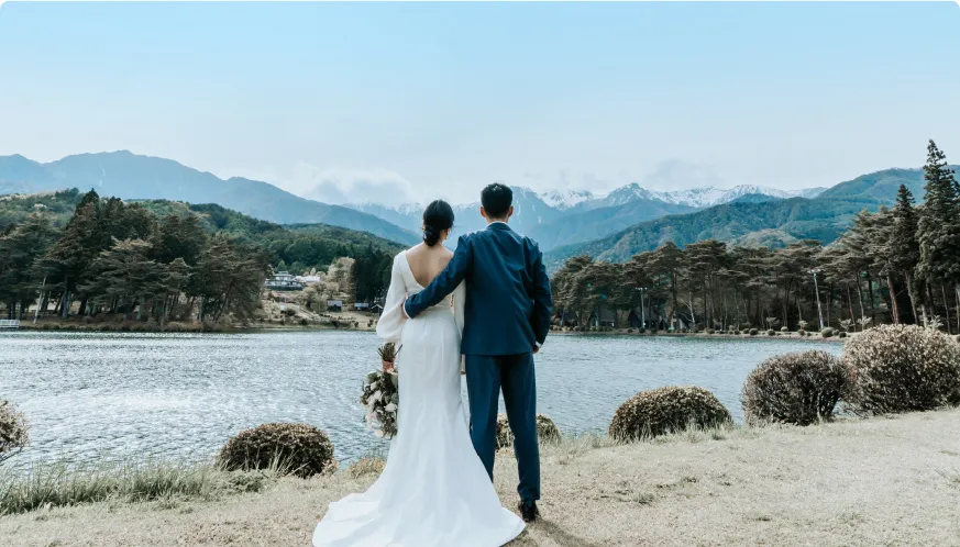 アルプスを望む
雄大なロケーション